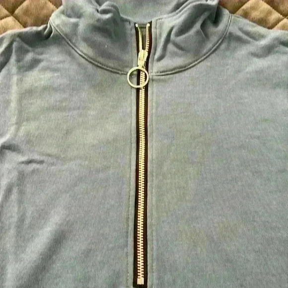 Women's Causal 1/4 Zip Pullover Long Sleeve Sweatshirts - Picture 2 of 5